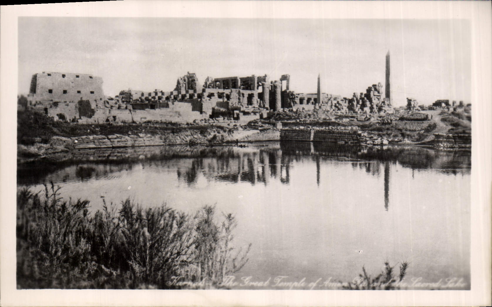 CPA Egypt Egypte Karnak The great temple 