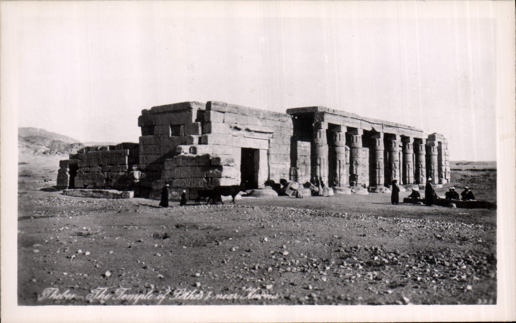 CPA Egypt Egypte Thebes The temple 