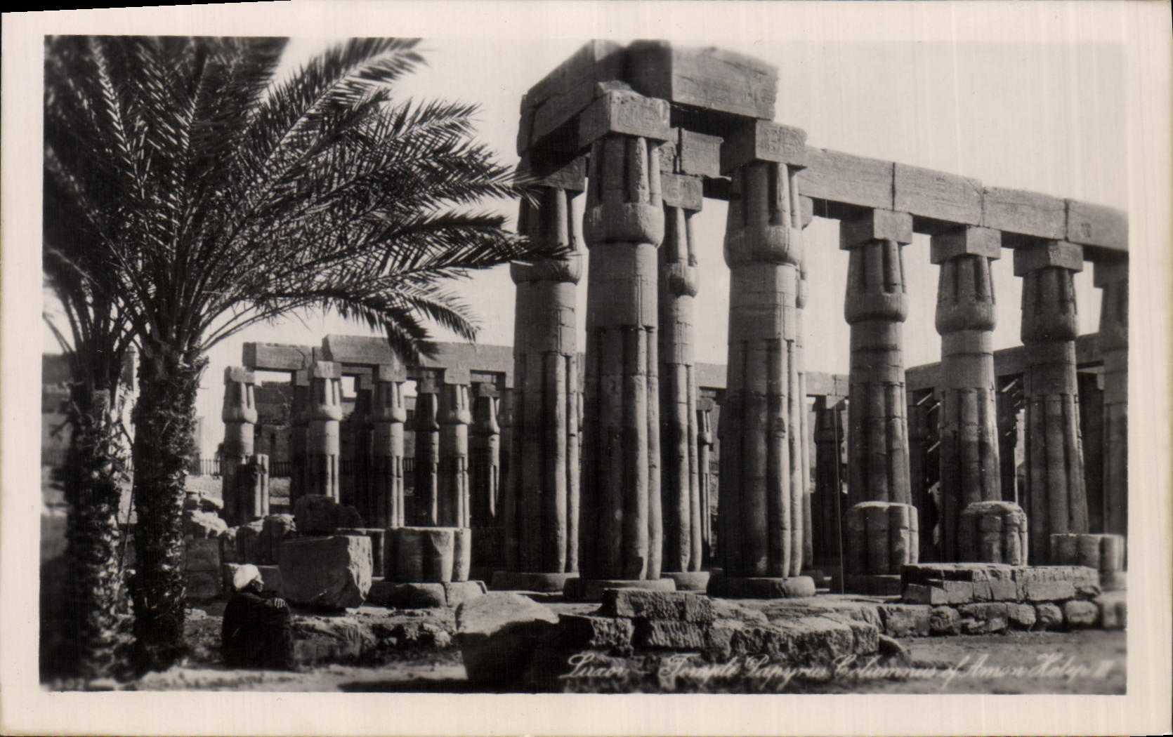 CPA Egypt Egypte Luxor Temple