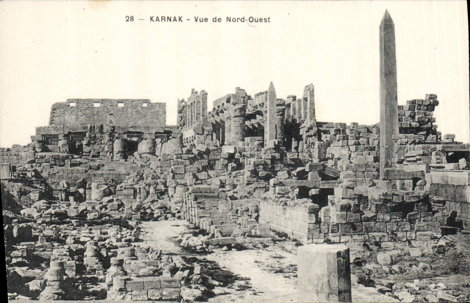 CPA Egypt Egypte Karnak Vue du Nord Ouest