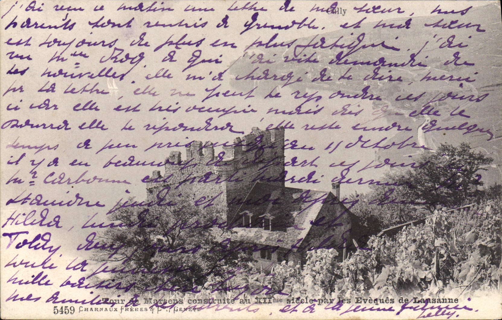 CPA Chateau Tour de Marsens