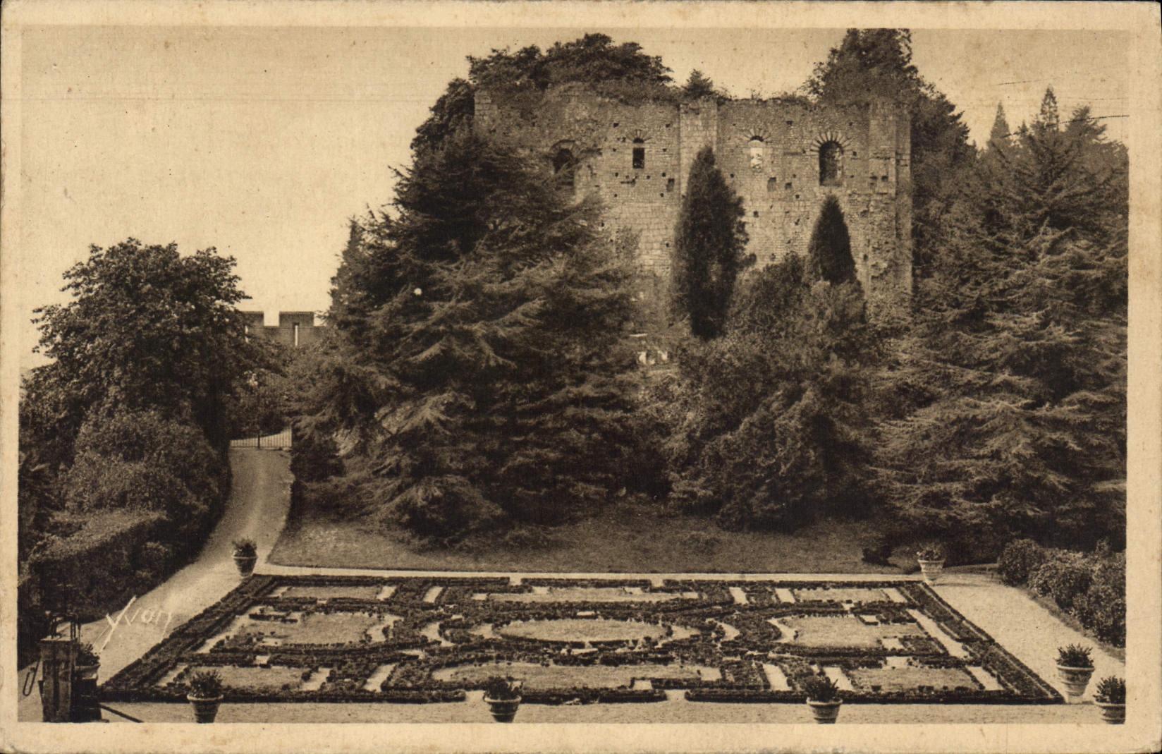 CPA Chateau Langeais Les ruines