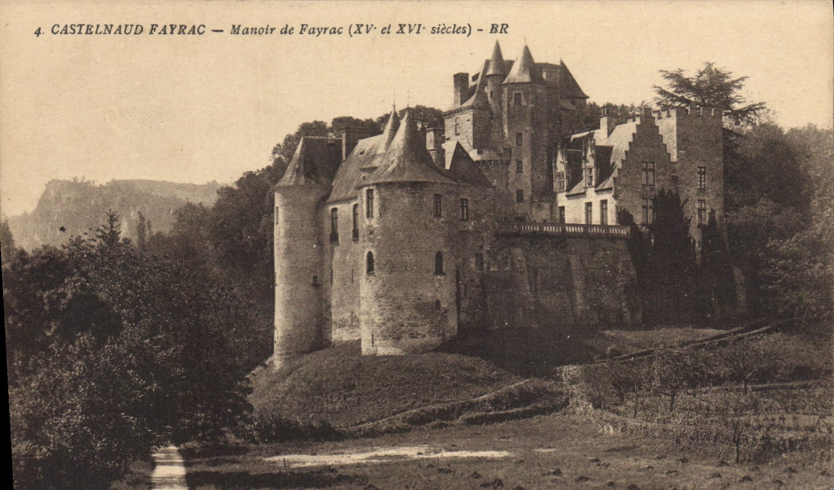 CPA Chateau Castelnaud Fayrac Manoir de Fayrac