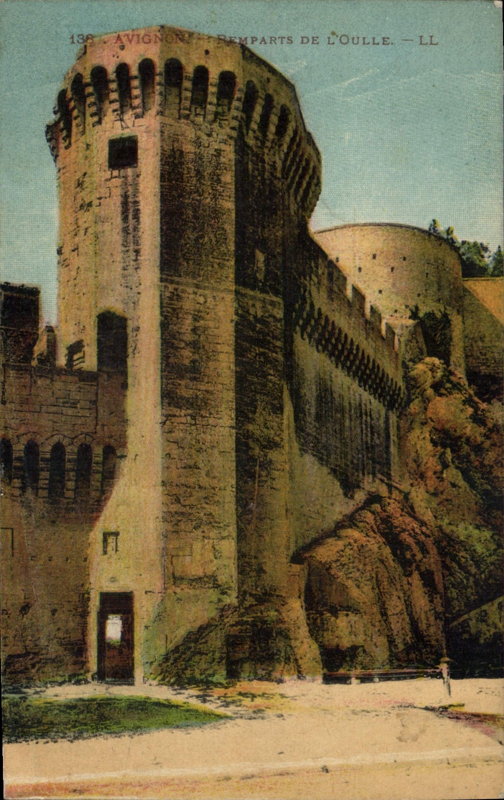 CPA Chateau Avignon Remparts de l'Oulle