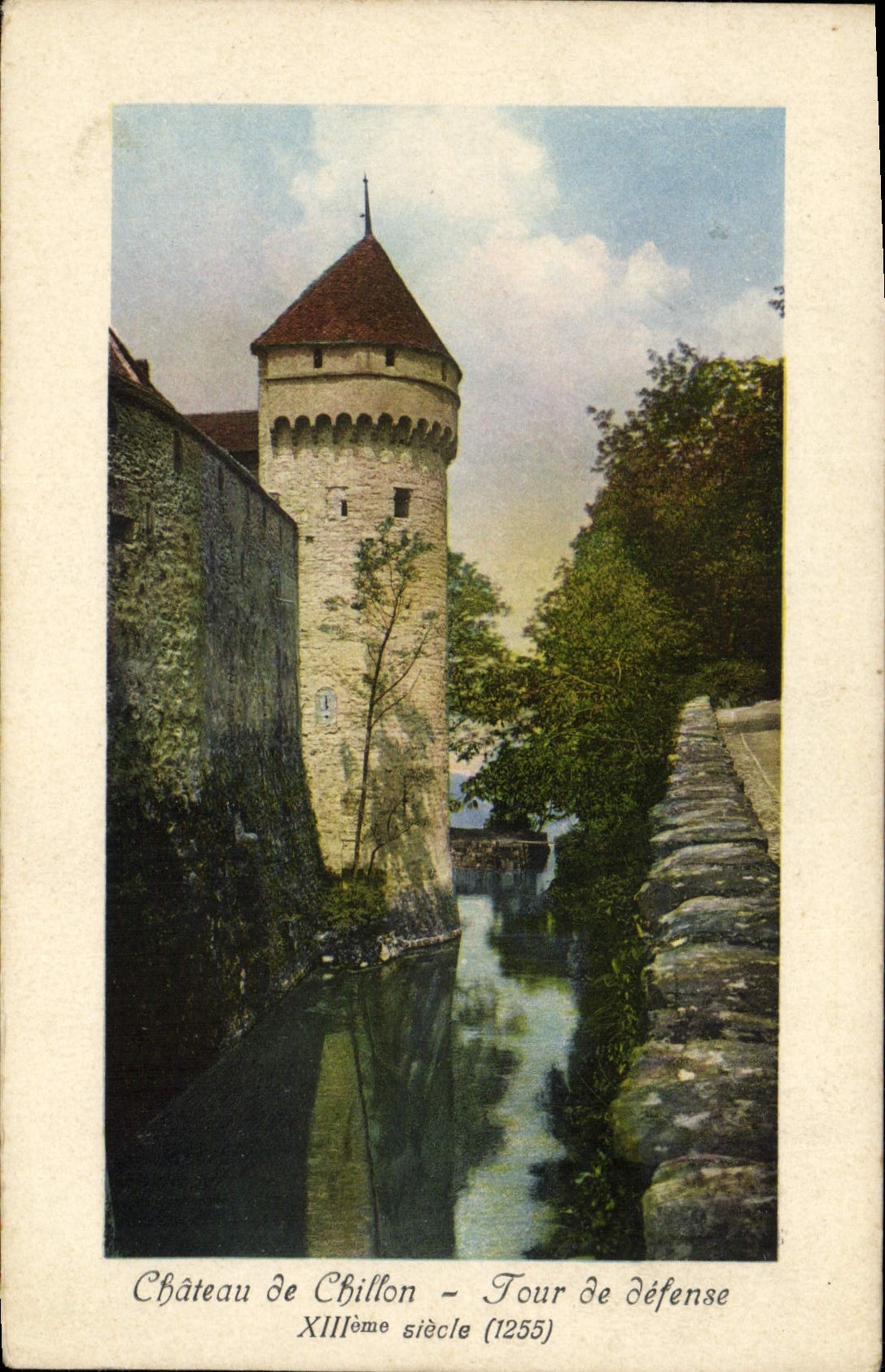 CPA Chateau de Chillon Tour de defense