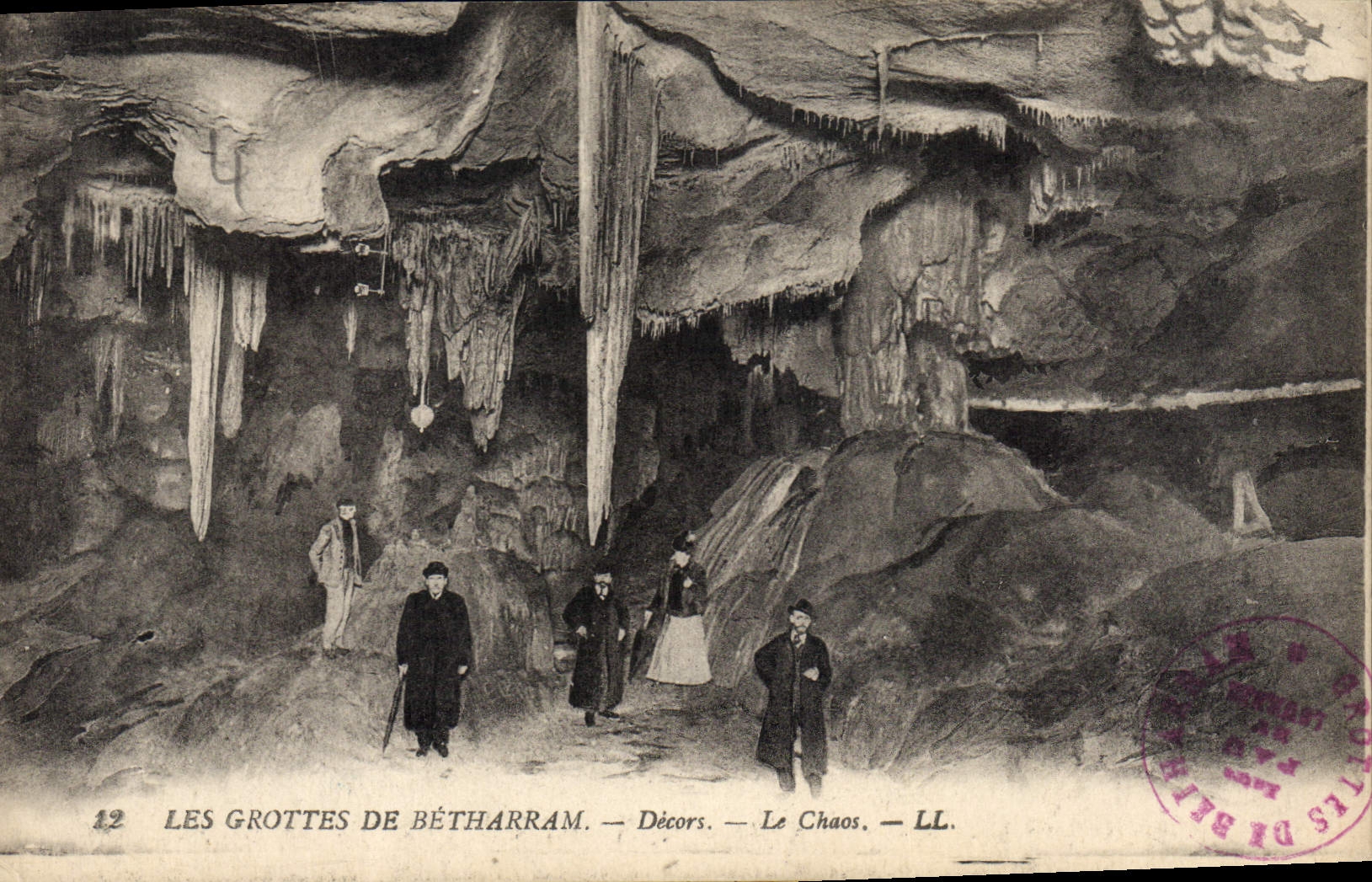 CPA Grotte Grottes de Betharram Decors Le chaos