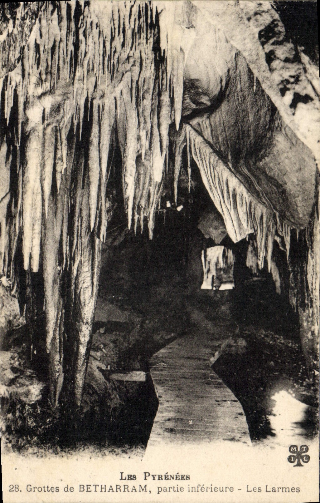 CPA Grotte Grottes de Betharram partie inferieure Les larmes