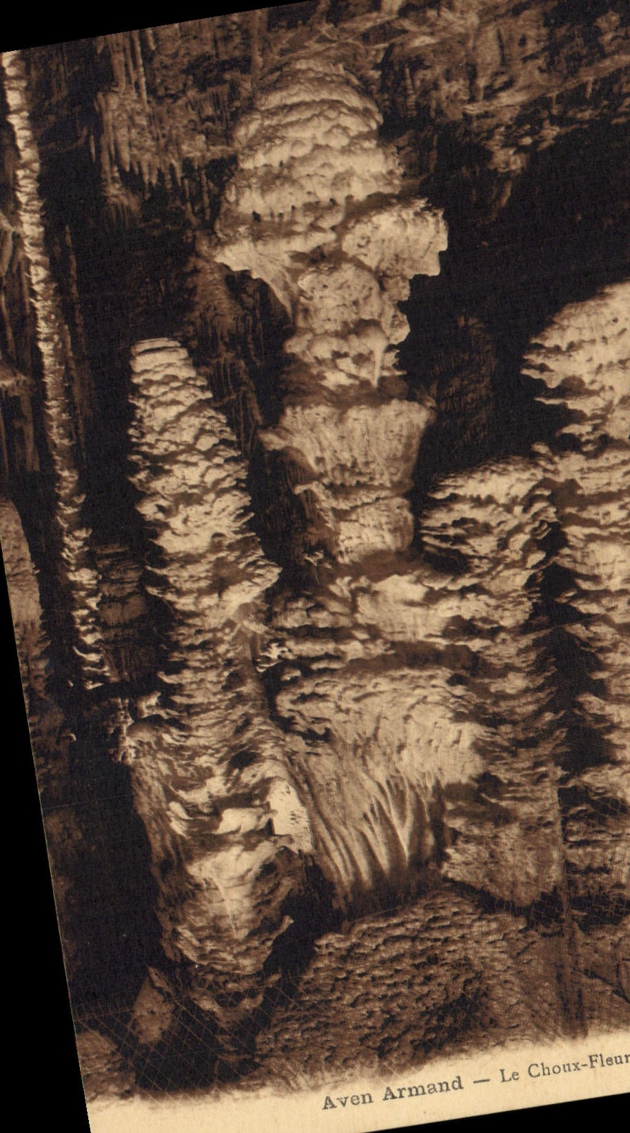 CPA Grotte Grottes Aven Armand Le Choux Fleur