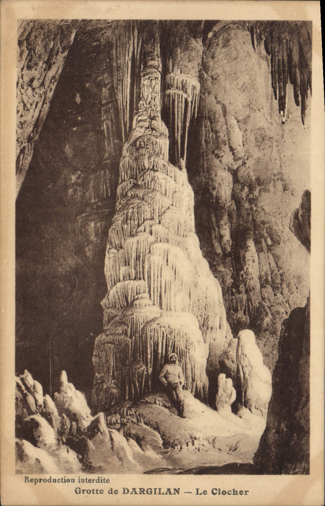 CPA Grotte de Dargilan Le clocher Grottes