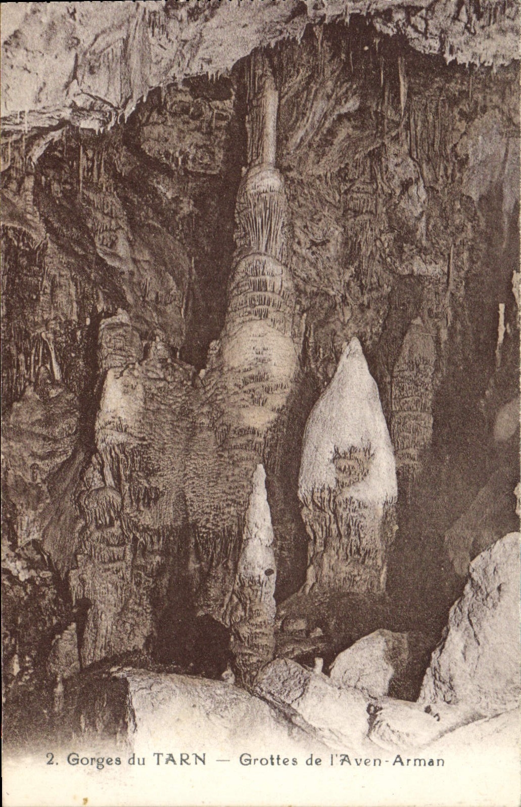 CPA Grotte Grottes Gorges du Tarn Grottes de l'Aven Arman