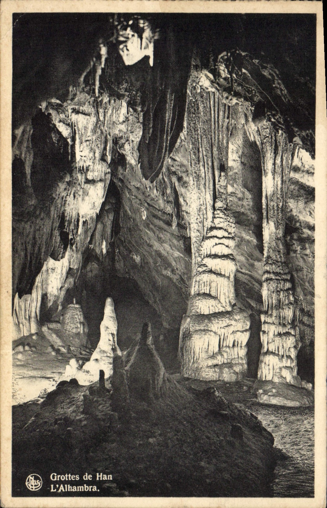 CPA Grotte Grottes de Han L'Alhambra