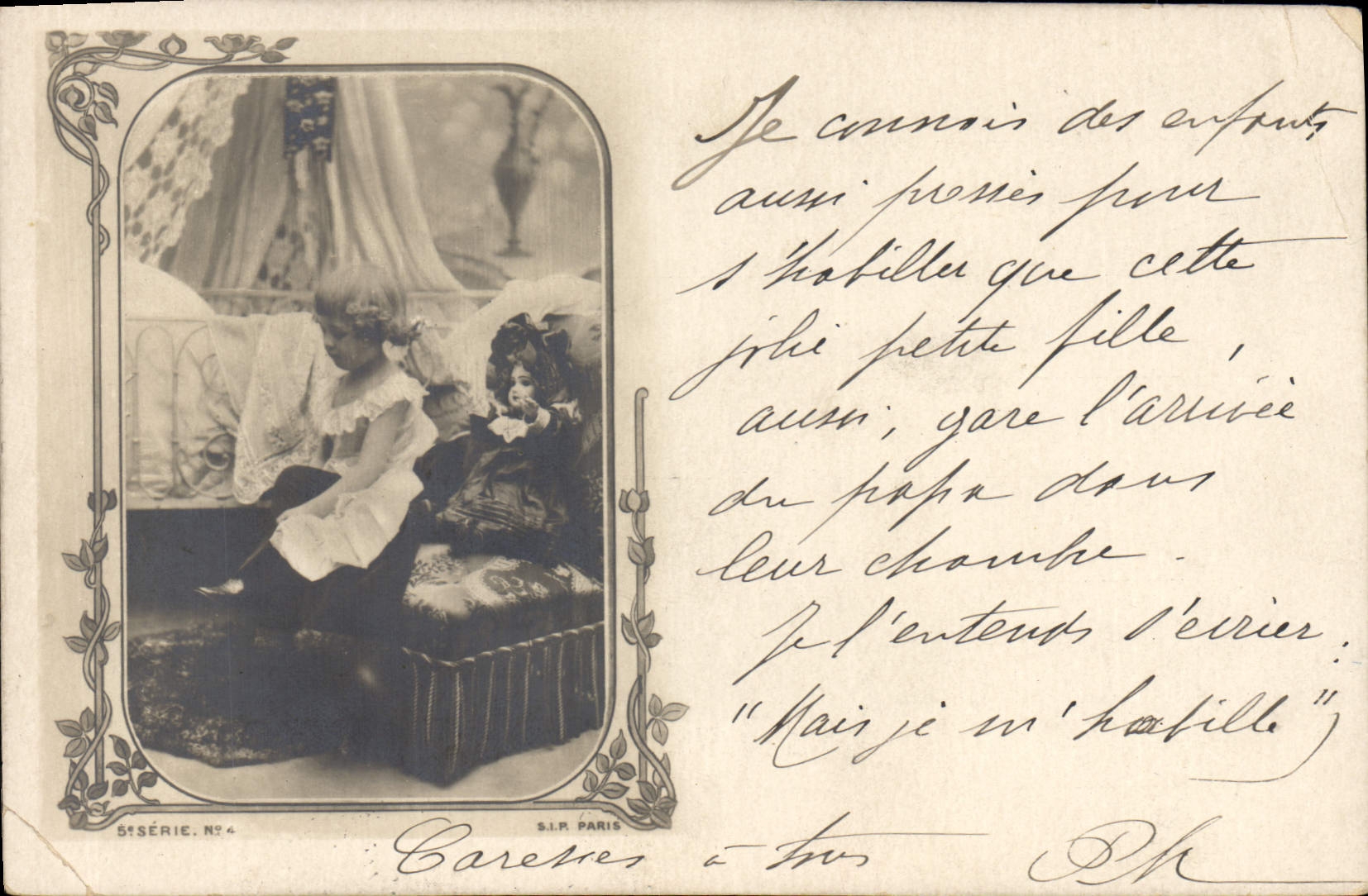CPA Fantaisie Enfant Poupee 