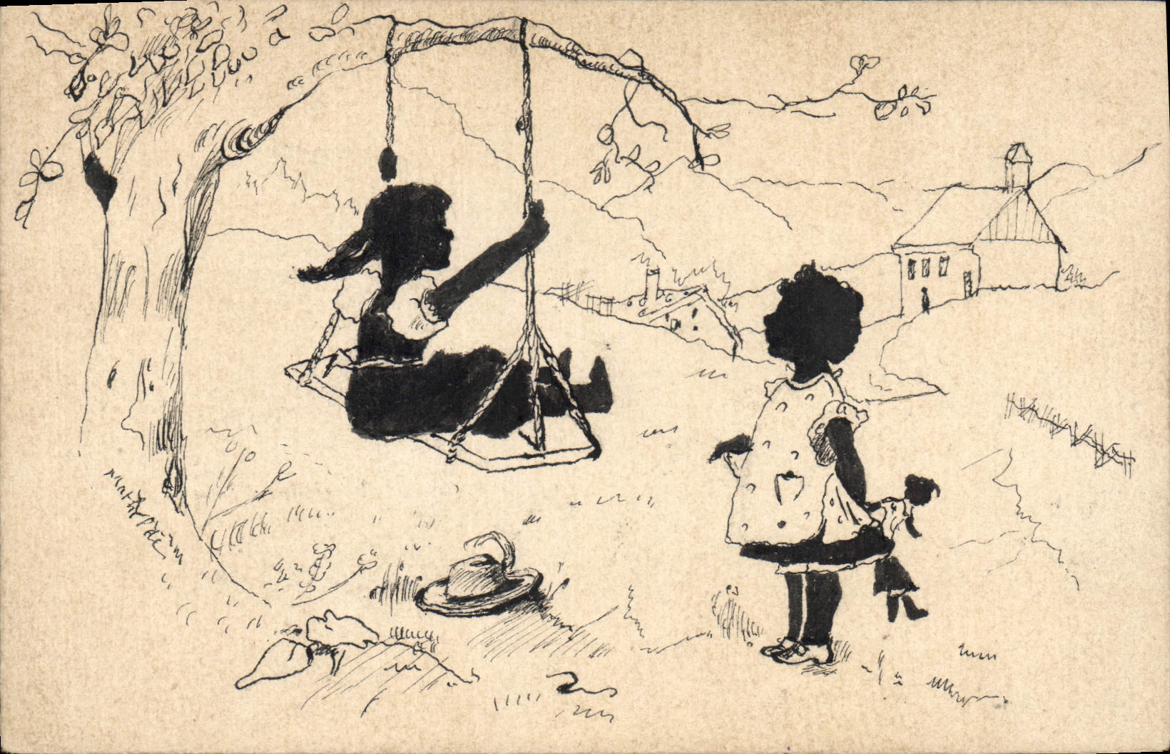 CPA Fantaisie Enfant Poupee 