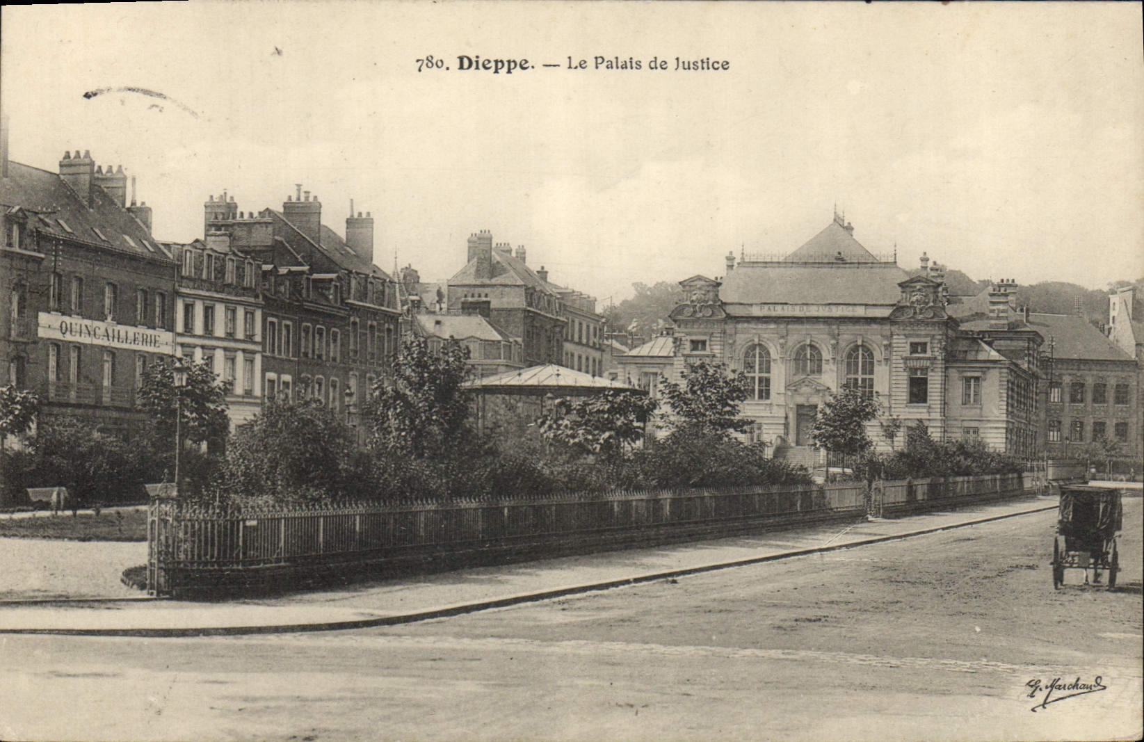CPA Palais de Justice Dieppe 