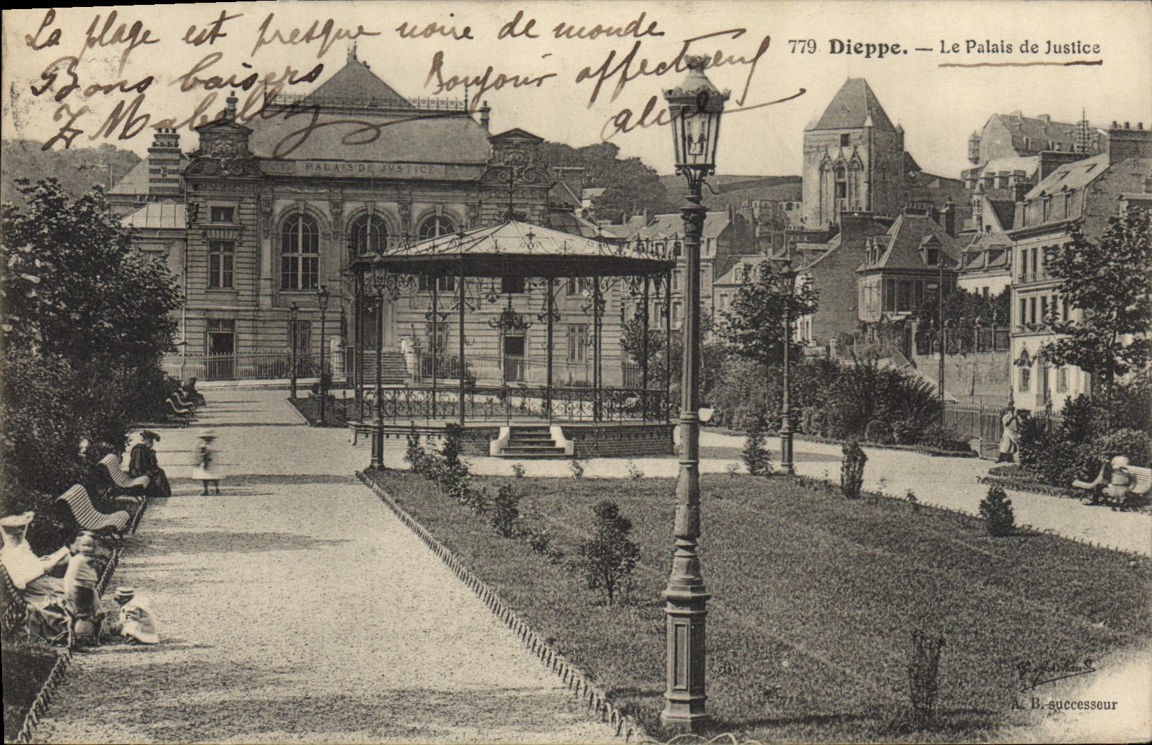 CPA Palais de Justice Dieppe 