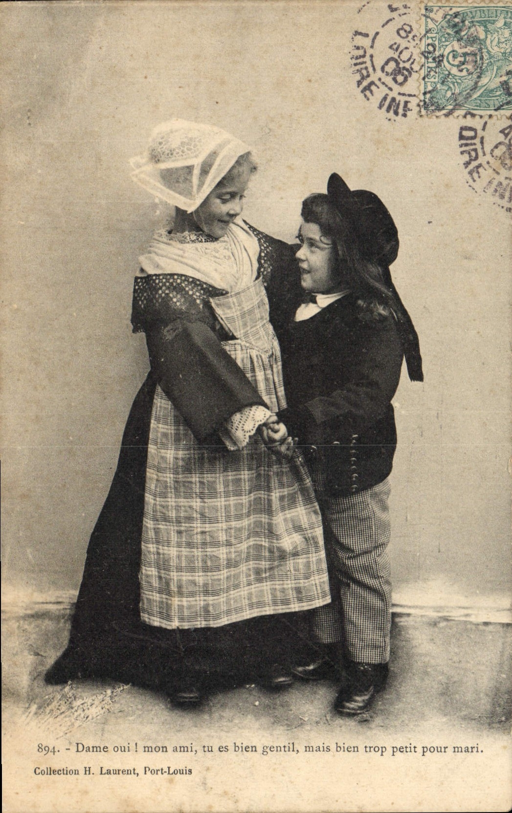 CPA Folklore Enfants