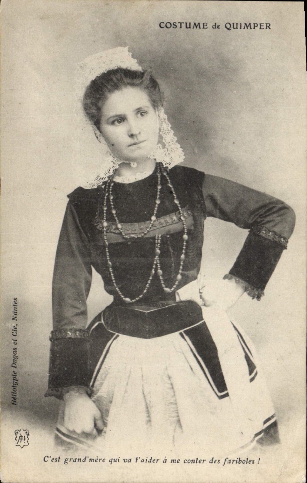 CPA Folklore Quimper 