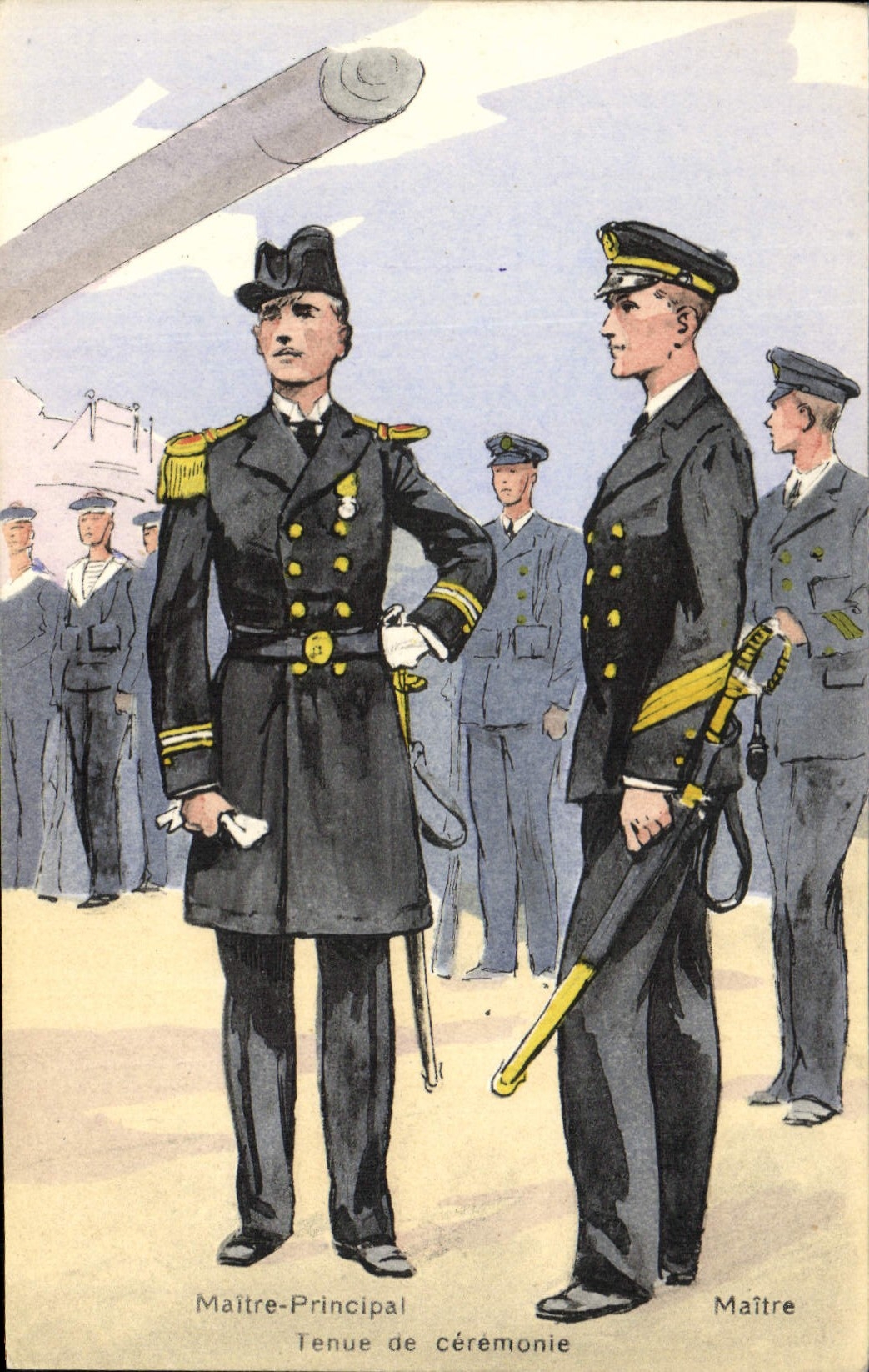 CPA Militaria Maitre principal Maitre Tenue de ceremonie
