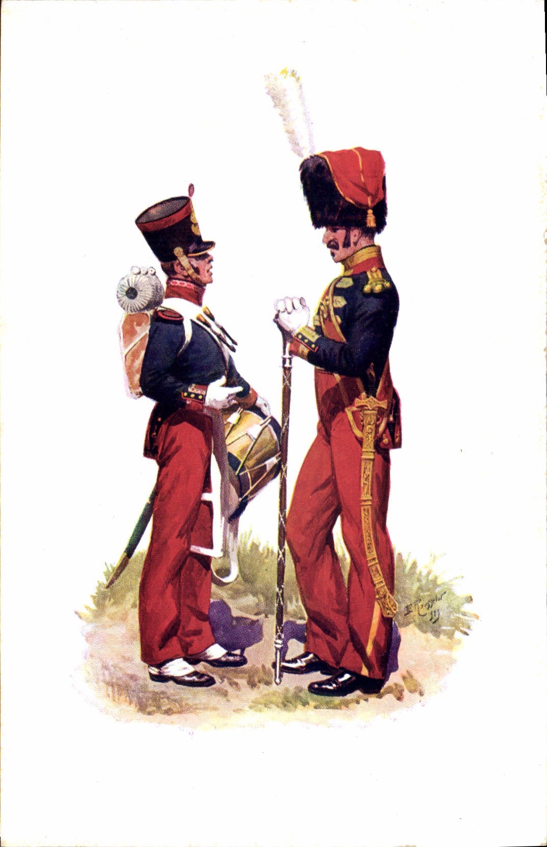 CPA Militaria Musee Marechal Franchet d'Esperey Alger Algerie Infanterie de ligne 1830 Tambour Major