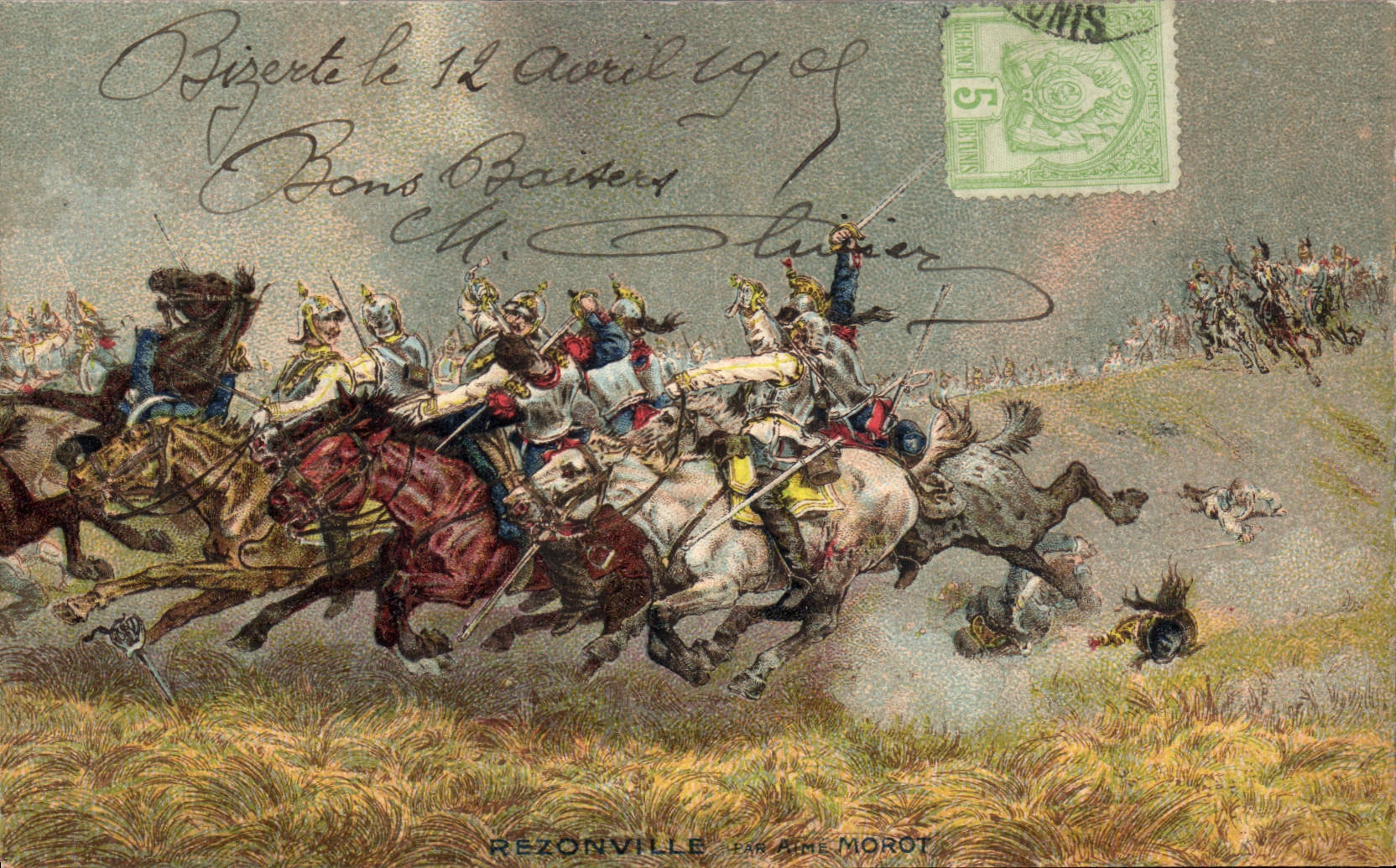 CPA Militaria Rezonville Aime Morot