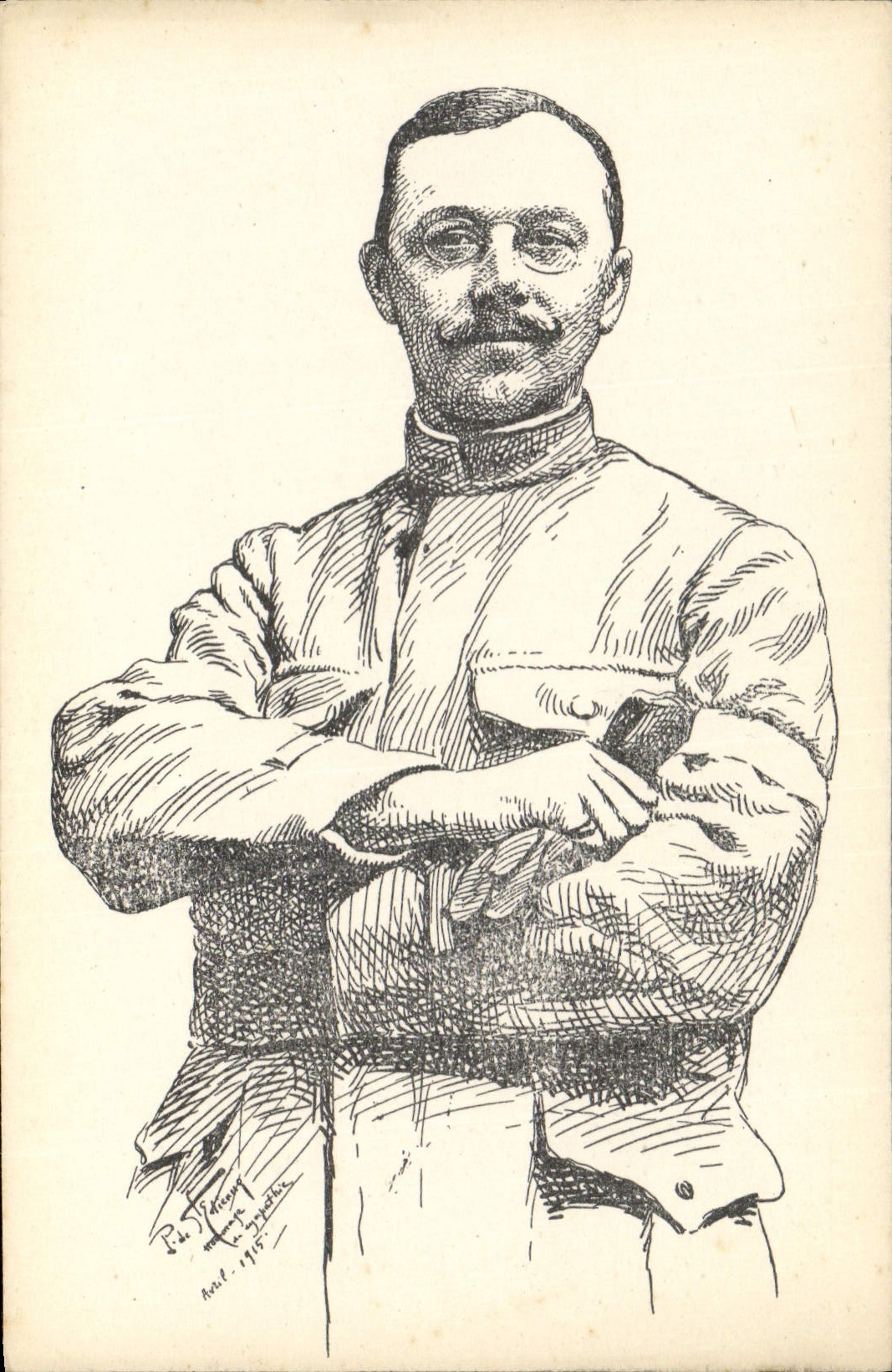 CPA Militaria Officier