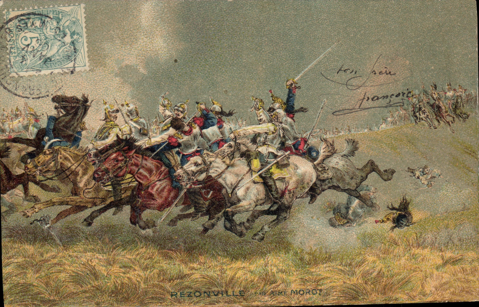 CPA Militaria Rezonville Aime Morot