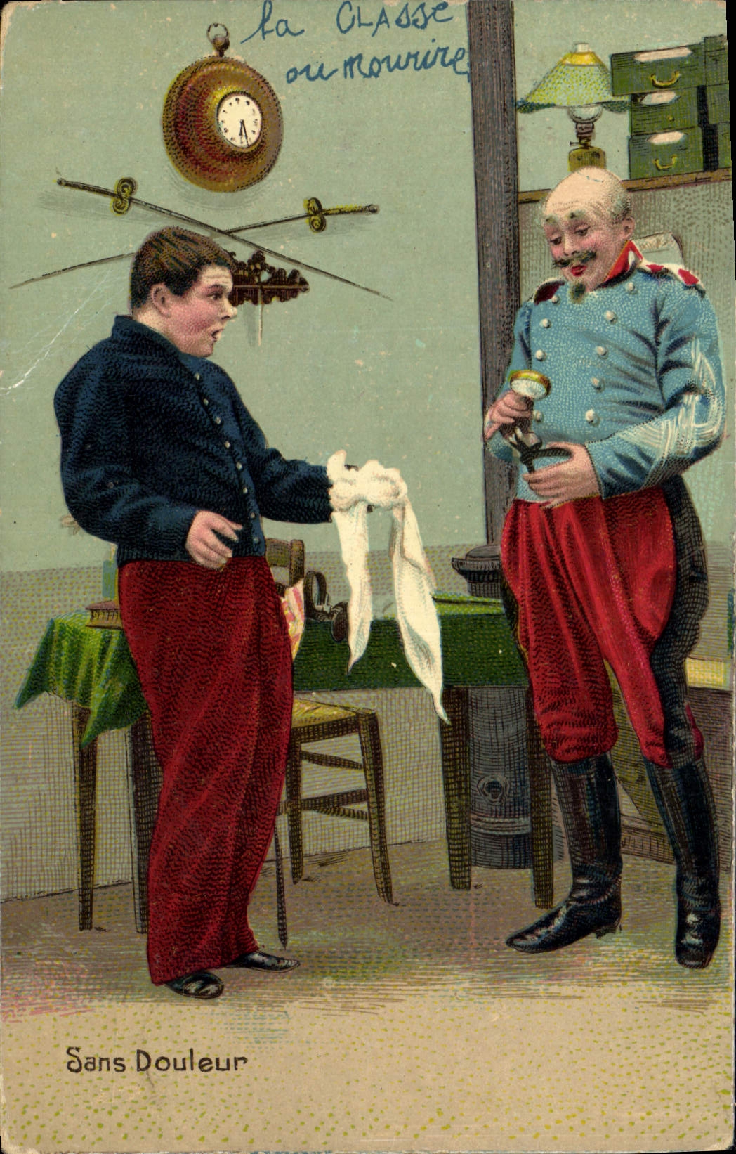 CPA Militaria Sans douleur