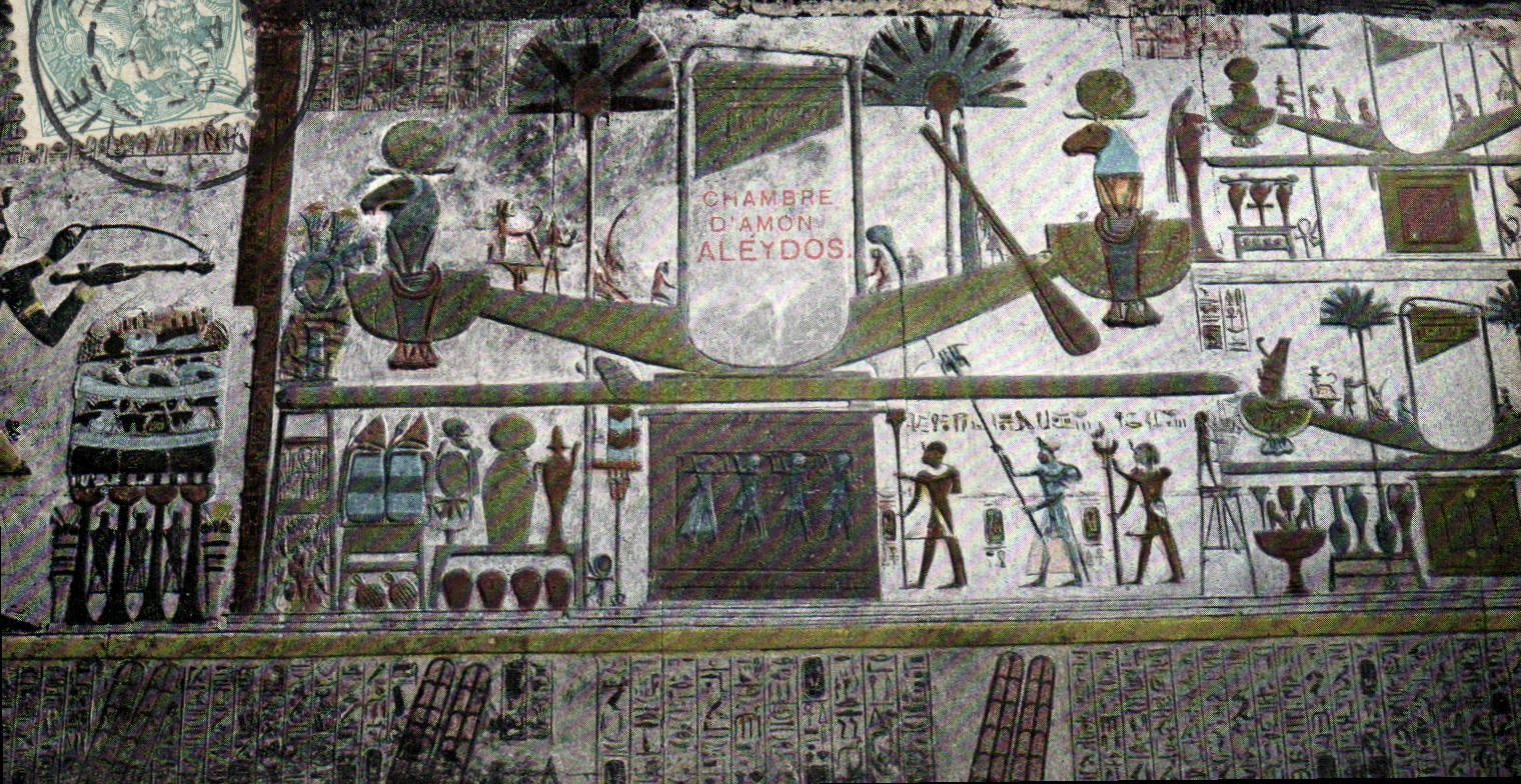 CPA Egypt Egypte Chambre d'Amon Aleydos