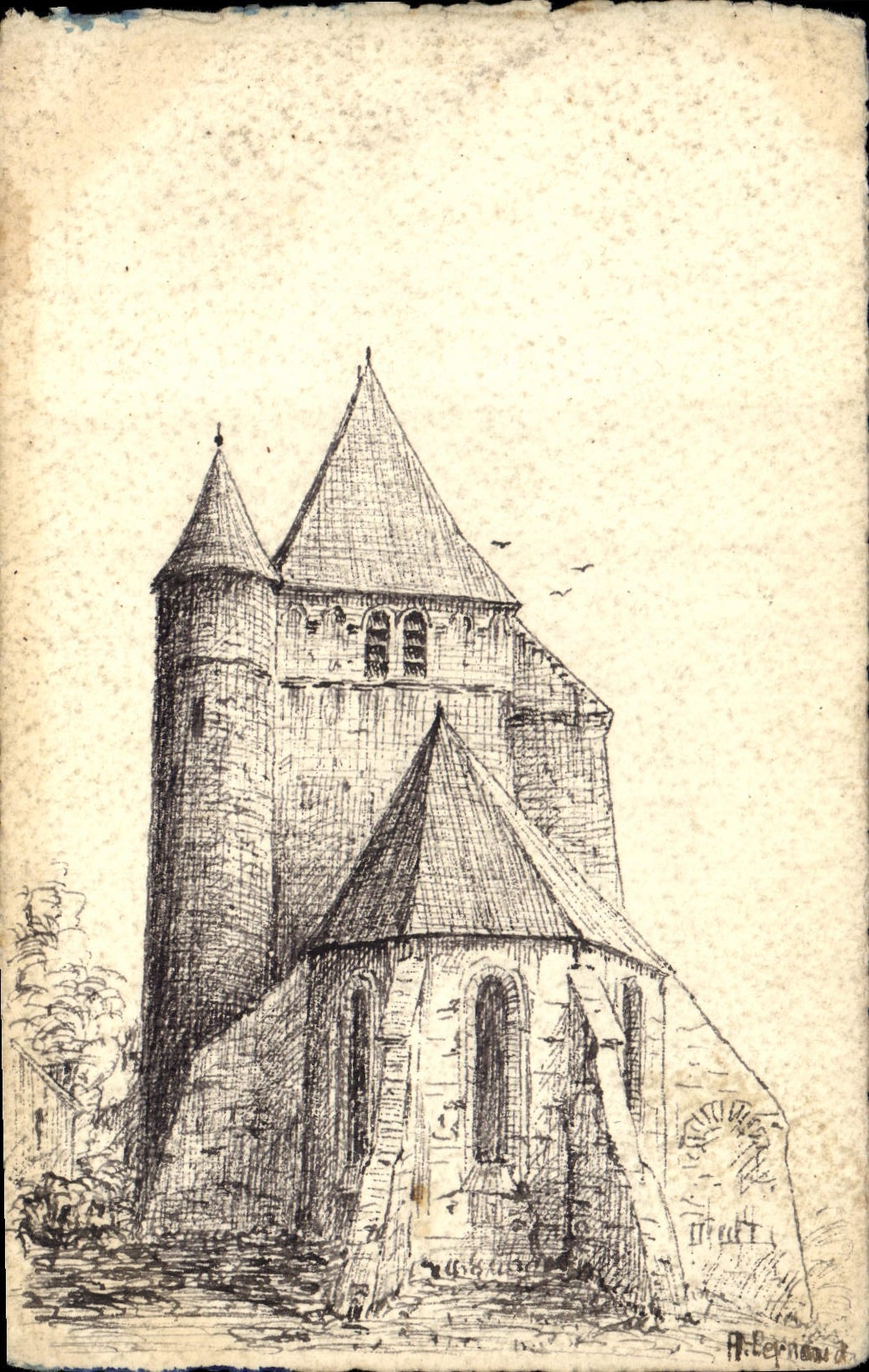 CPA Fantaisie (dessin a la main) Chateau