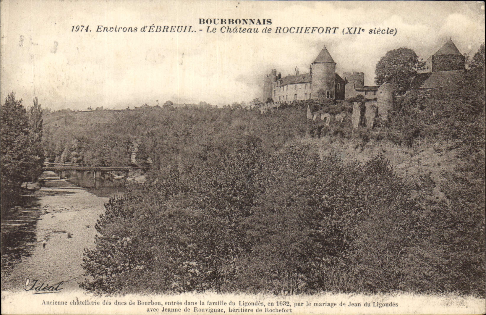CPA Bourbonnais Environs d'Ebreuil Le Chateau de Rochefort (XII siecle) 