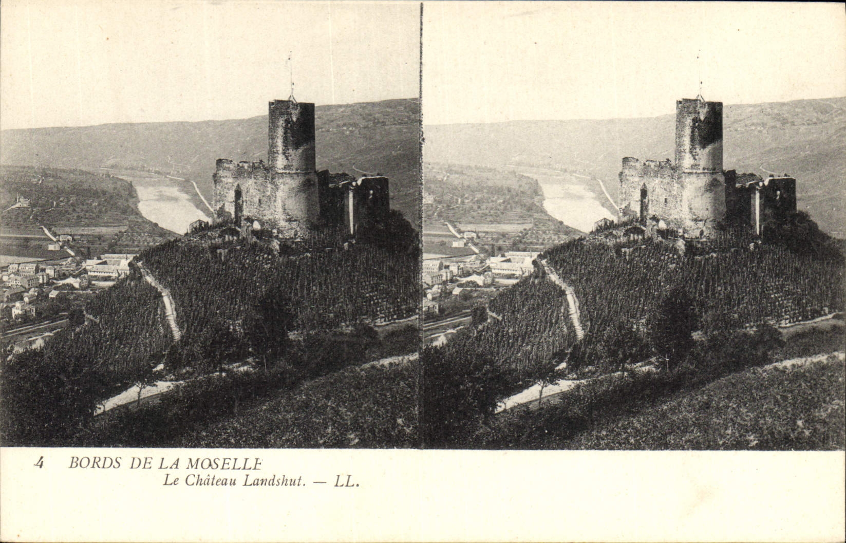 CPA Bords de la Moselle Le Chateau Landshut 