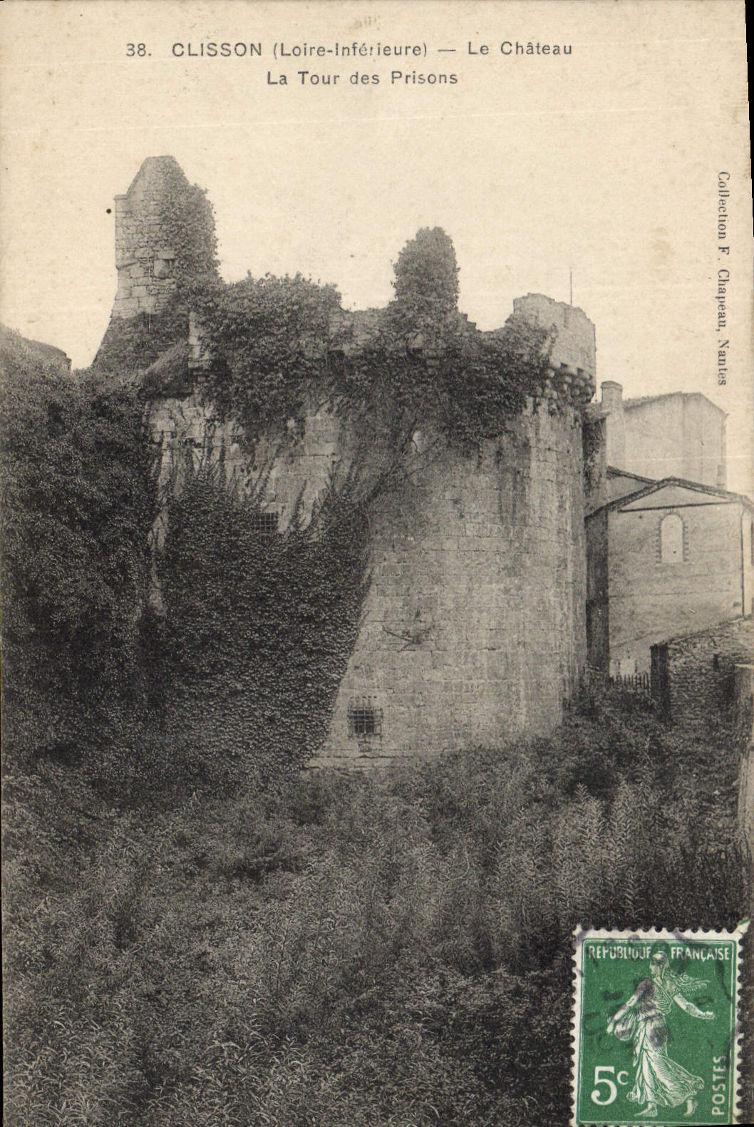 CPA Clisson (Loire Inferieur) Le chateau La tour des prisons 