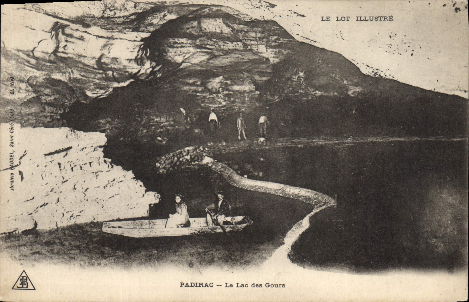 CPA Padirac Le lac des Gours 