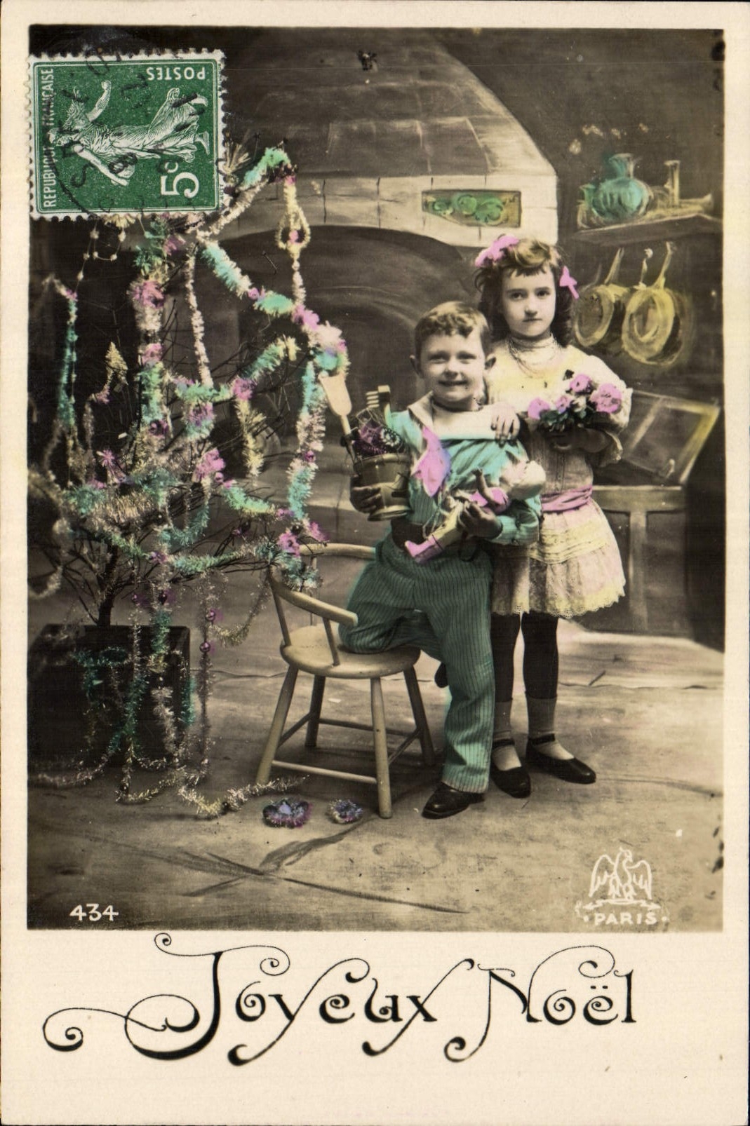 CPA Fantaisie Poupee  Joyeux Noel 