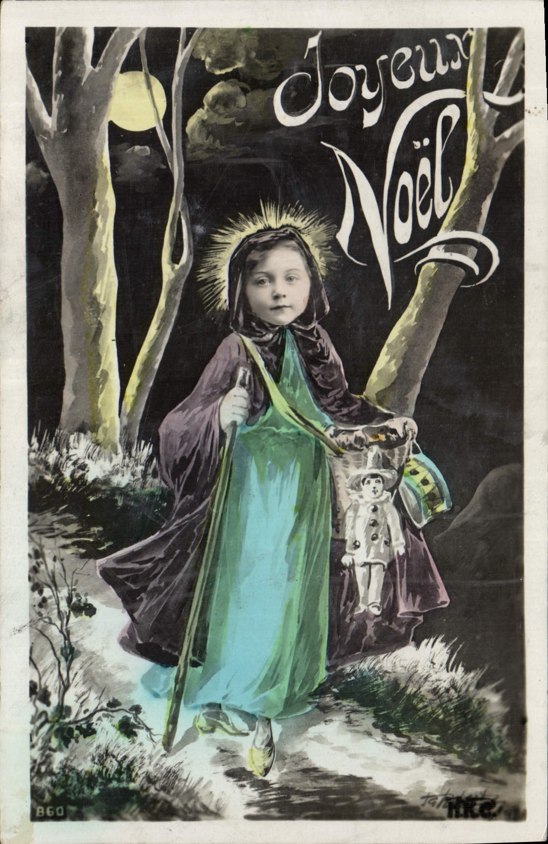 CPA Fantaisie Poupee Joyeux Noel Pierrot