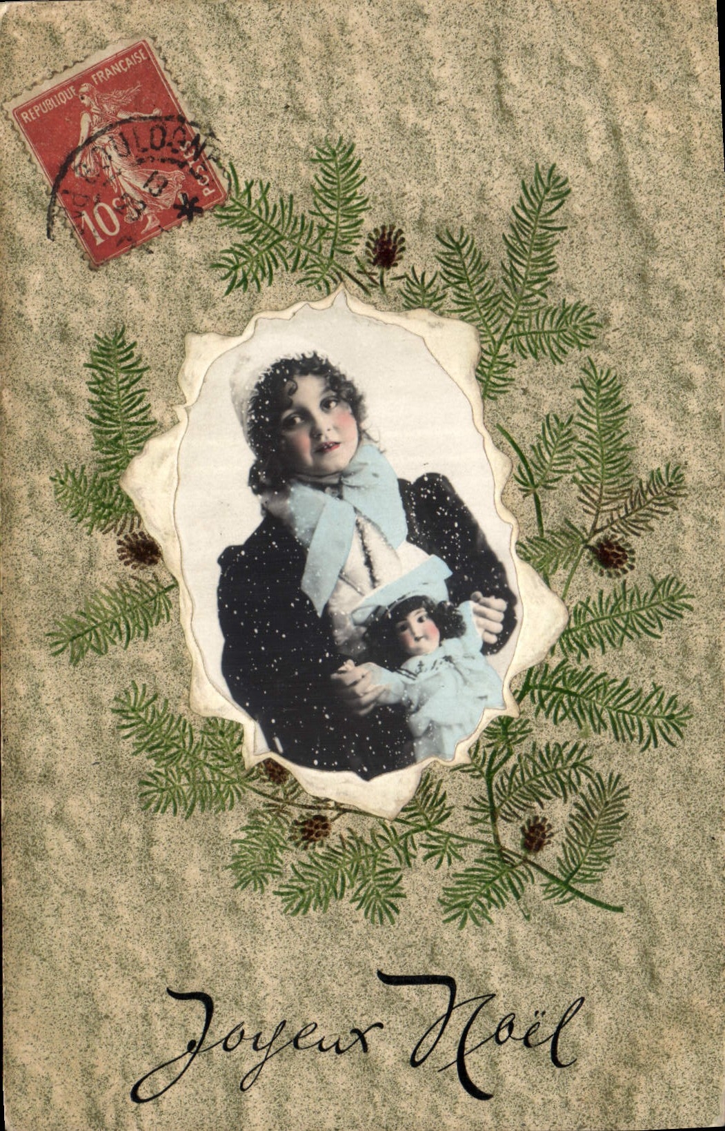 CPA Fantaisie Poupee  Joyeux Noel 