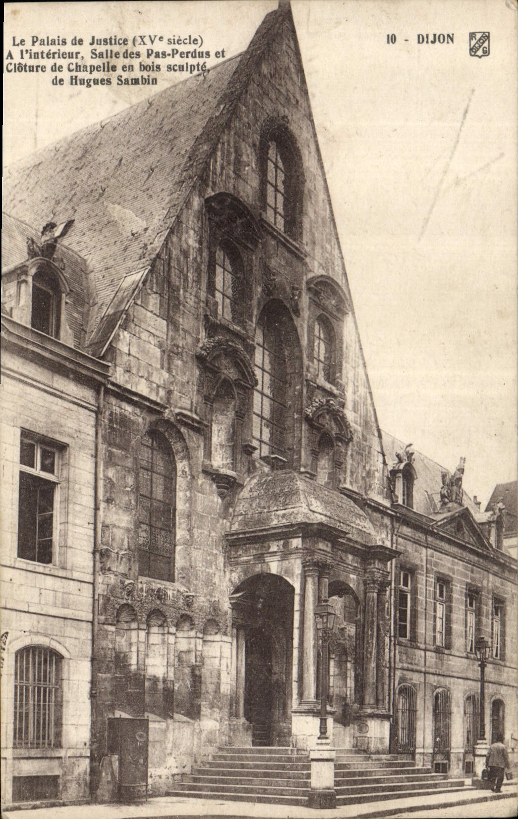 CPA Dijon Le Palais de Justice (XV siecle) A l'interieur Salle des Pas Perdus er Cloture de Chapelle