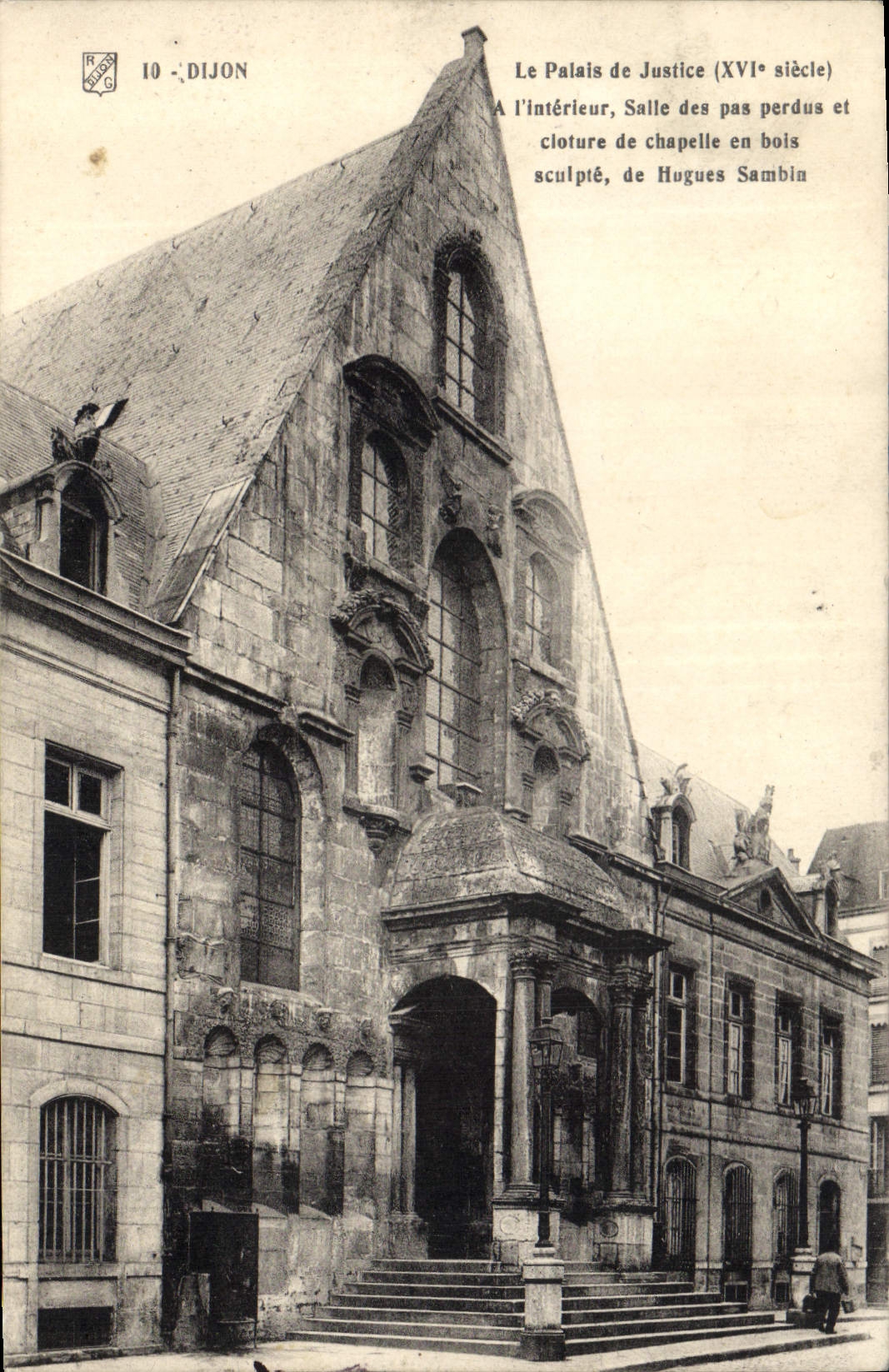 CPA Dijon Le Palais de Justice (XVI siecle) A l'interieur Salle des Pas Perdus er Cloture de Chapell