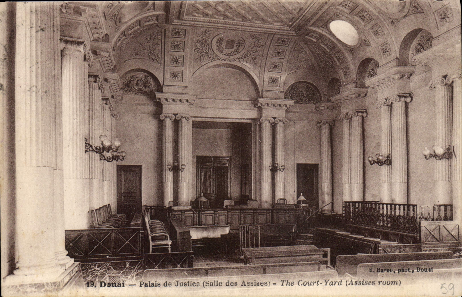 CPA Douai Palais de Justice (Salle des Assises) 