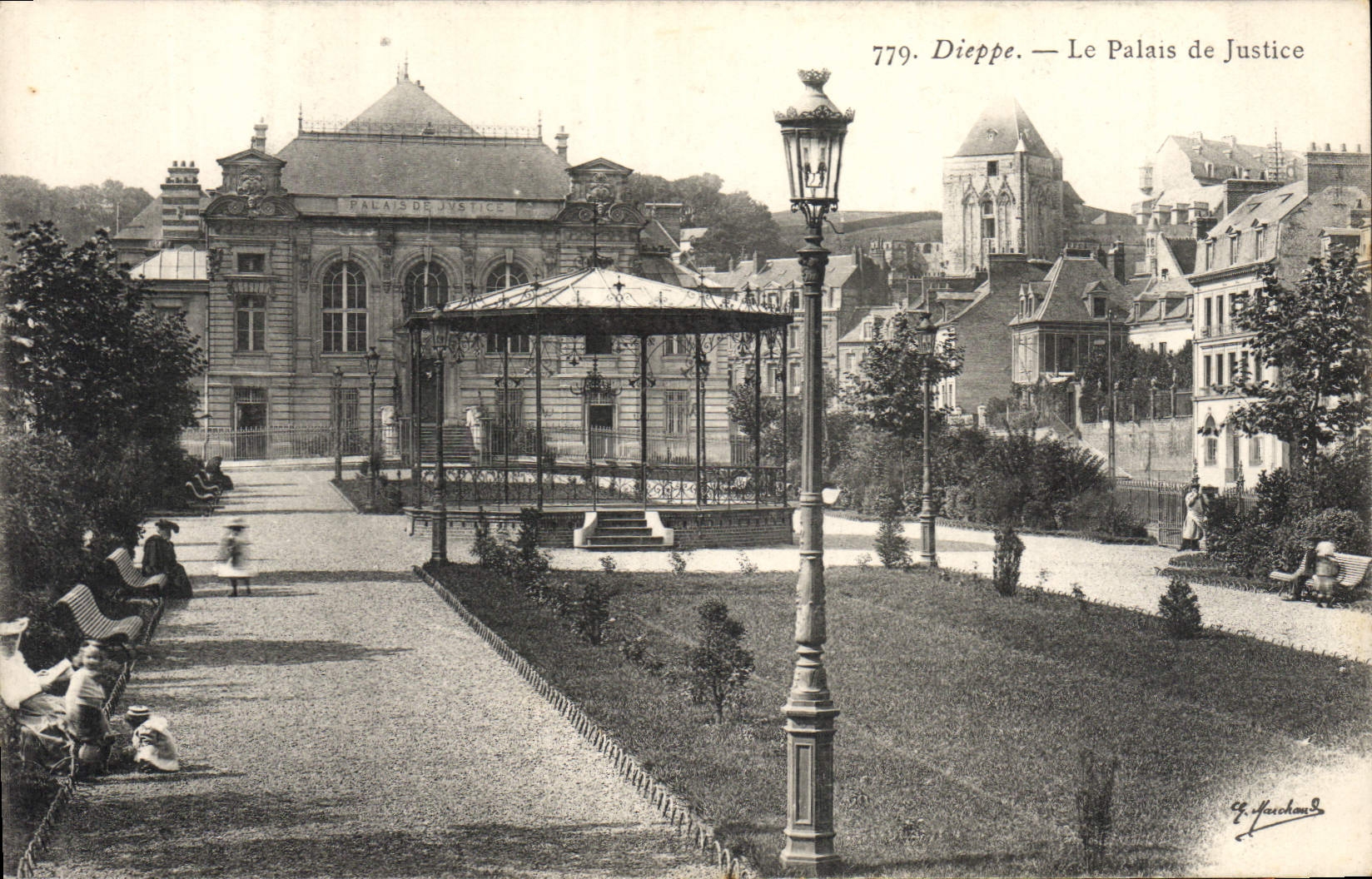 CPA Dieppe Le Palais de Justice 