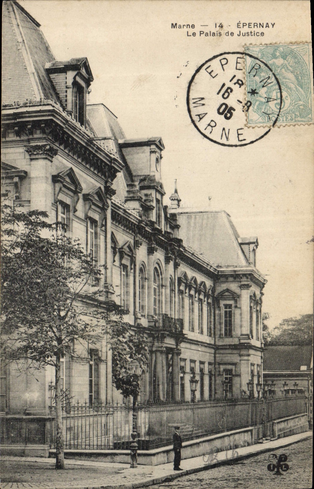 CPA Marne Epernay Le Palais de Justice 