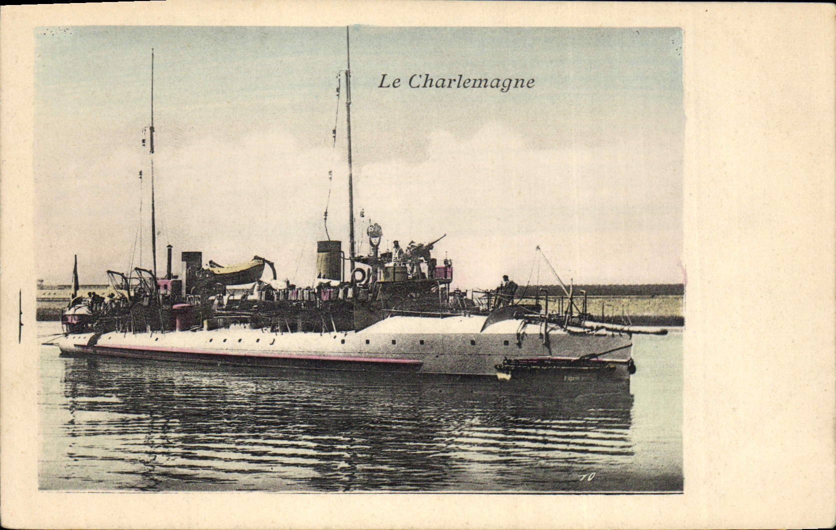 CPA Bateau de GuerreLe Charlemagne 
