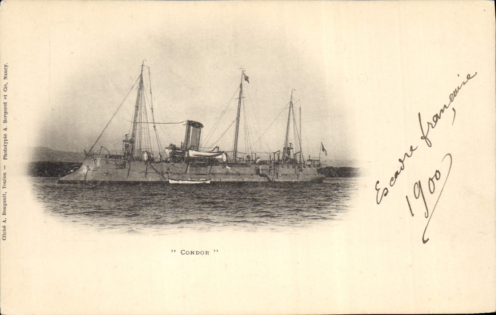 CPA Bateau de GuerreCondor 