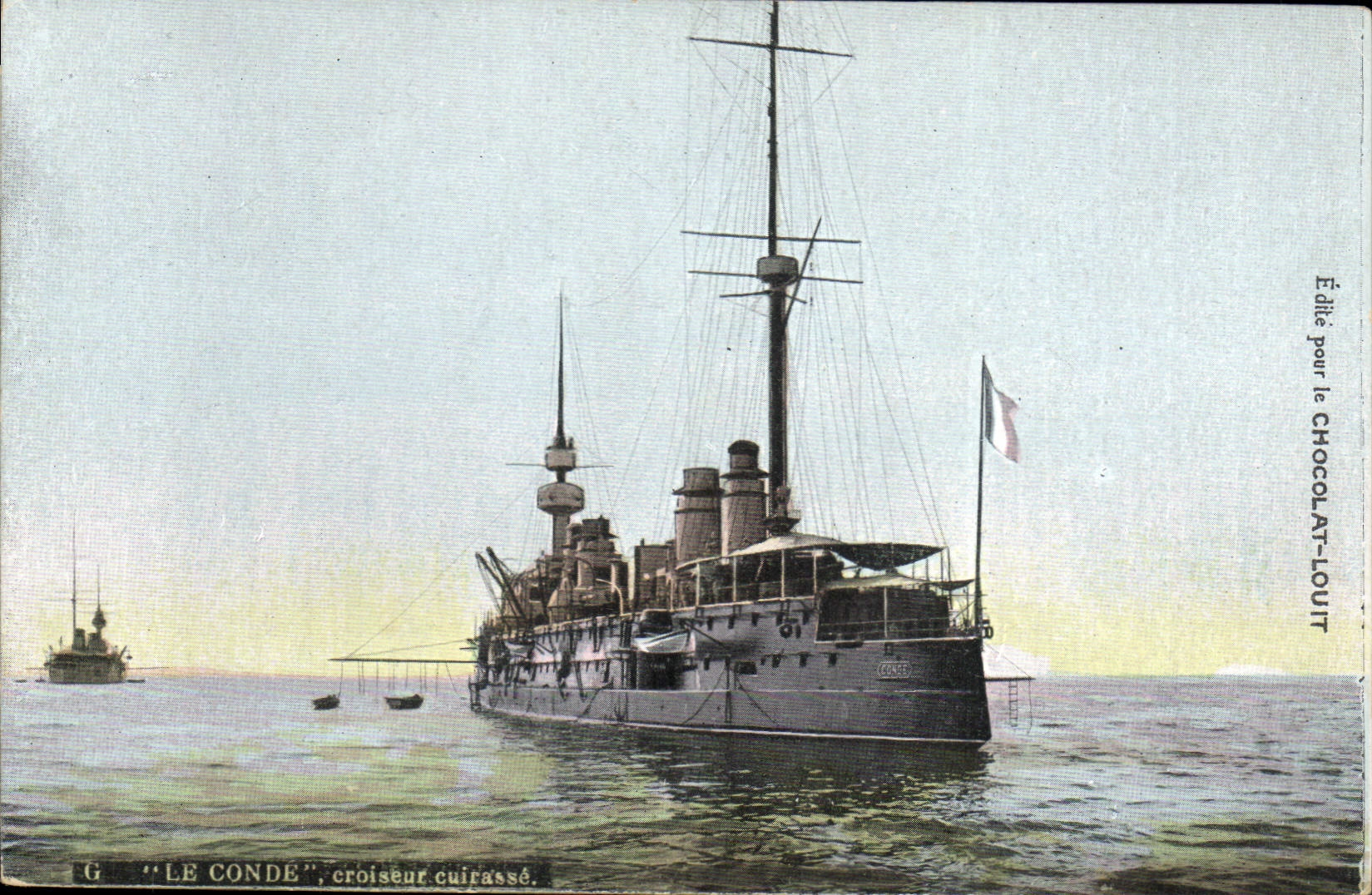 CPA Bateau de GuerreLe Conde croiseur cuirasse 