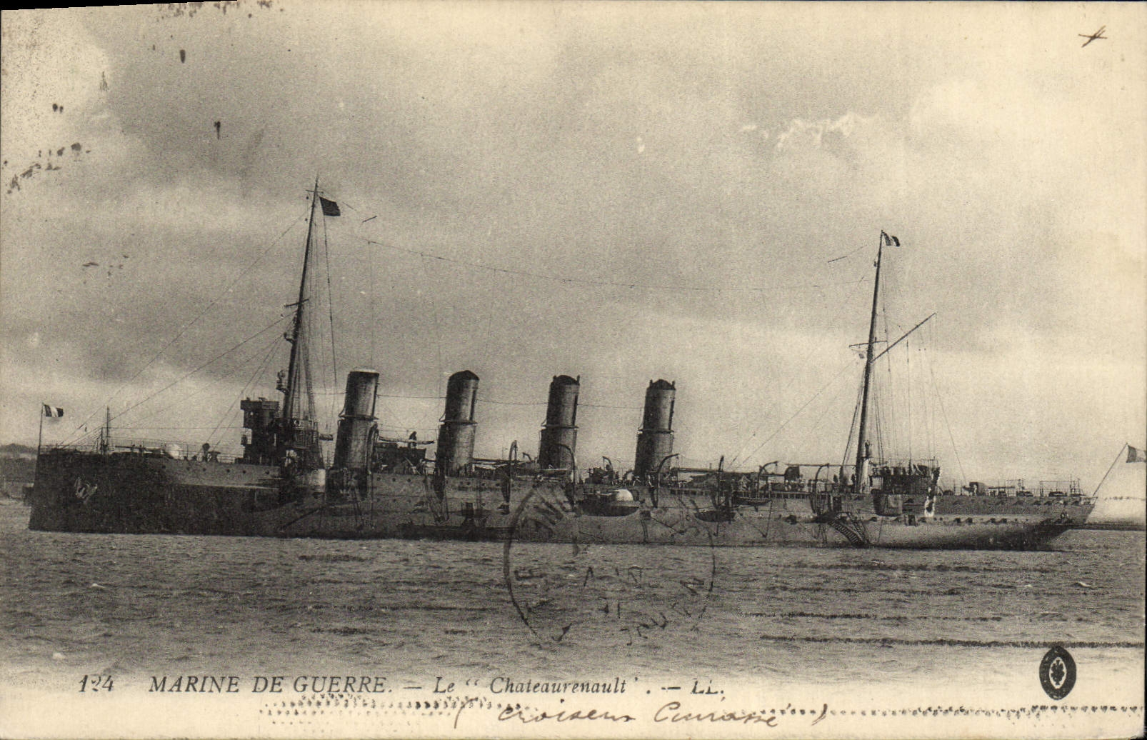 CPA Bateau de GuerreMarine de Guerre Le Chateaurenault 