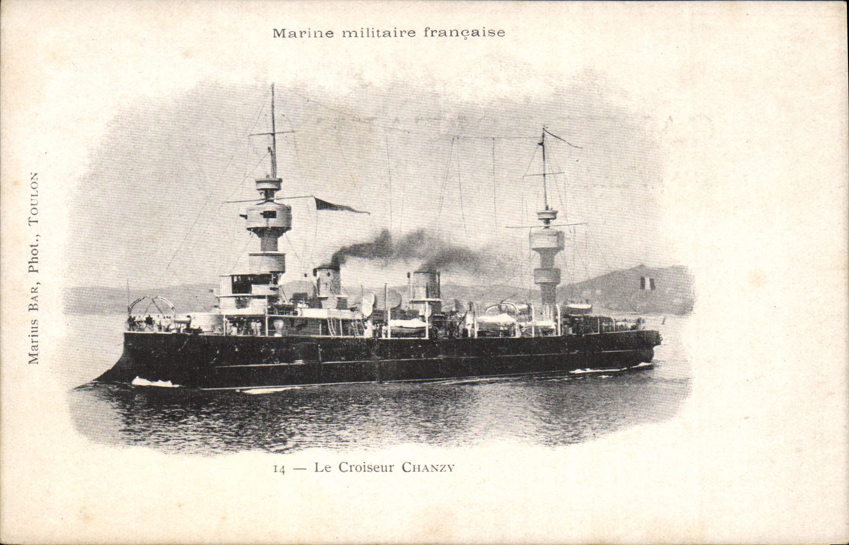 CPA Bateau de GuerreMarine Militaire Francaise Le Croiseur Chanzy 