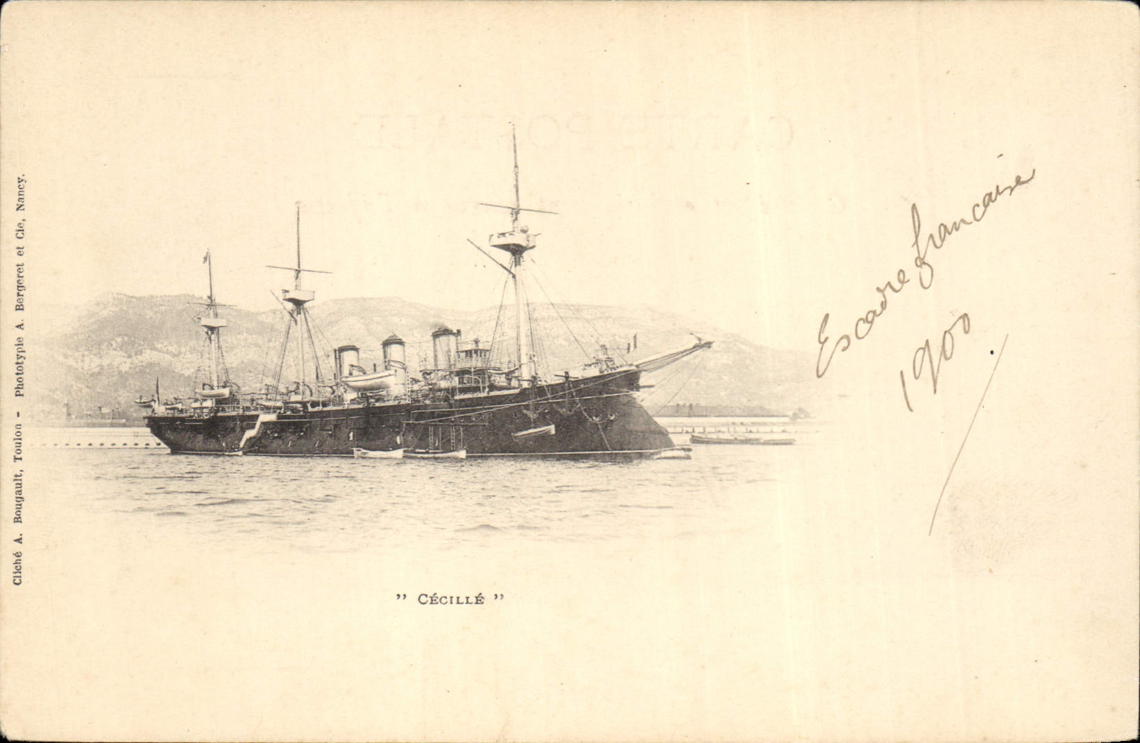 CPA Bateau de GuerreCecille 