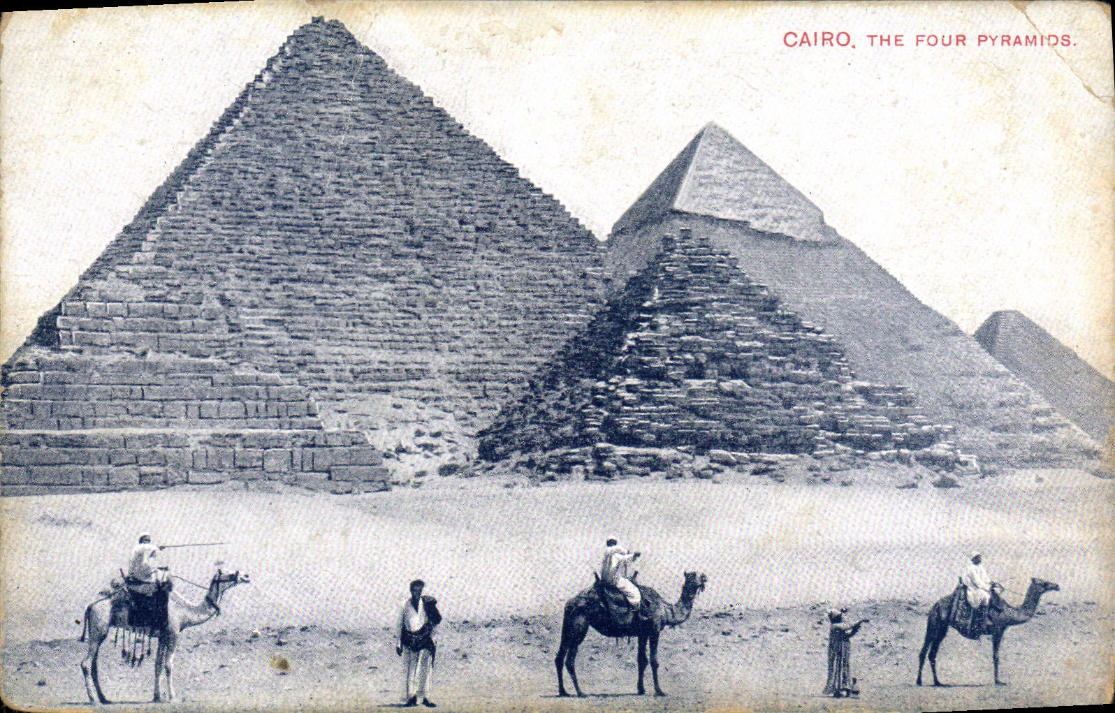 CPA Egypt Egypte Cairo The four pyramids