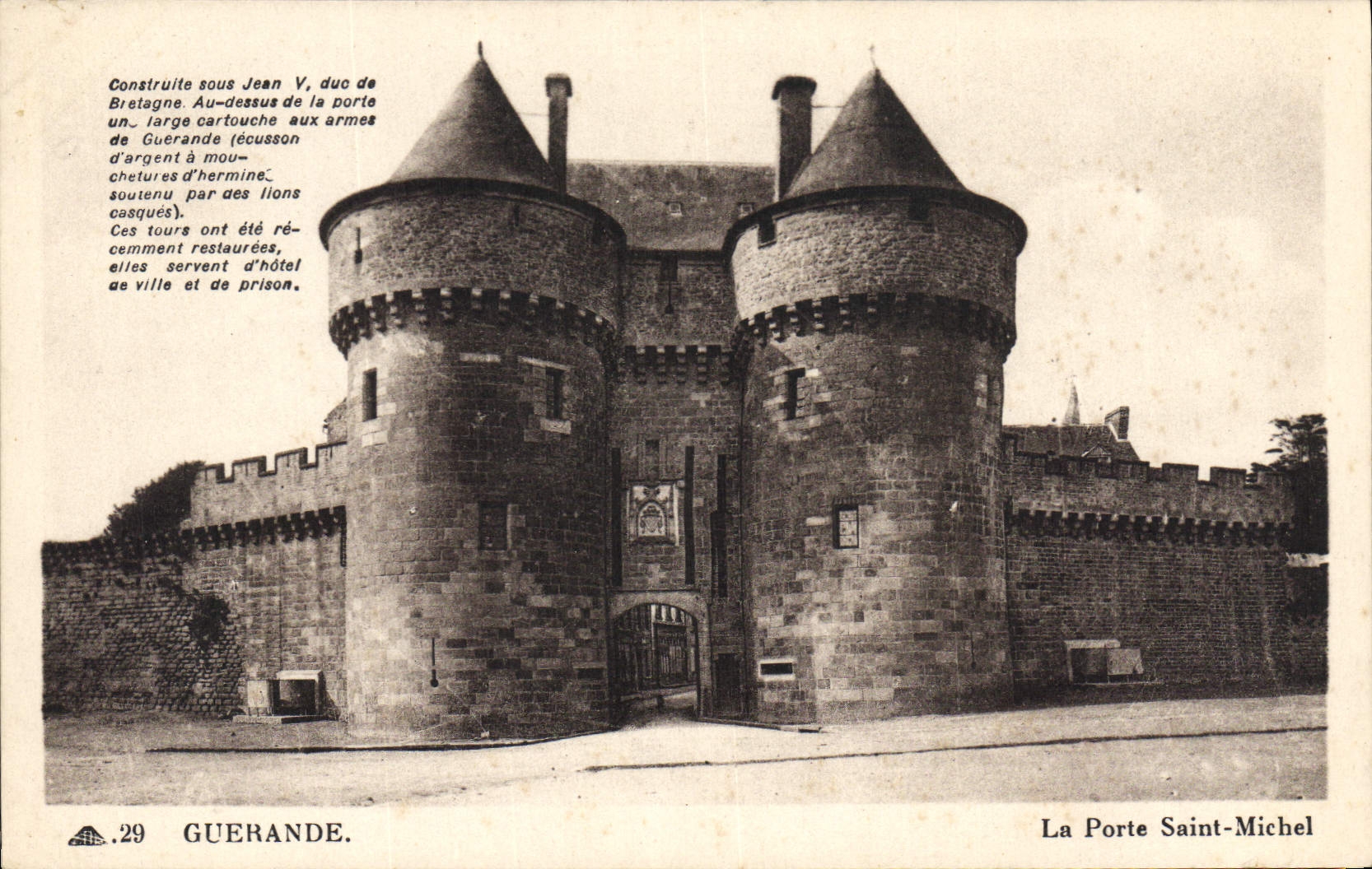 CPA Guerande La porte Saint Michel 