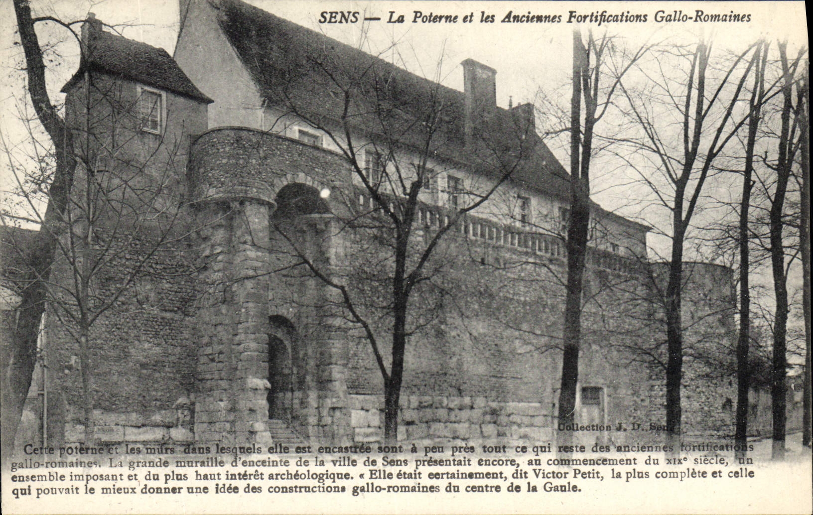 CPA La poterne et les anciennes fortifications gallo romaines 